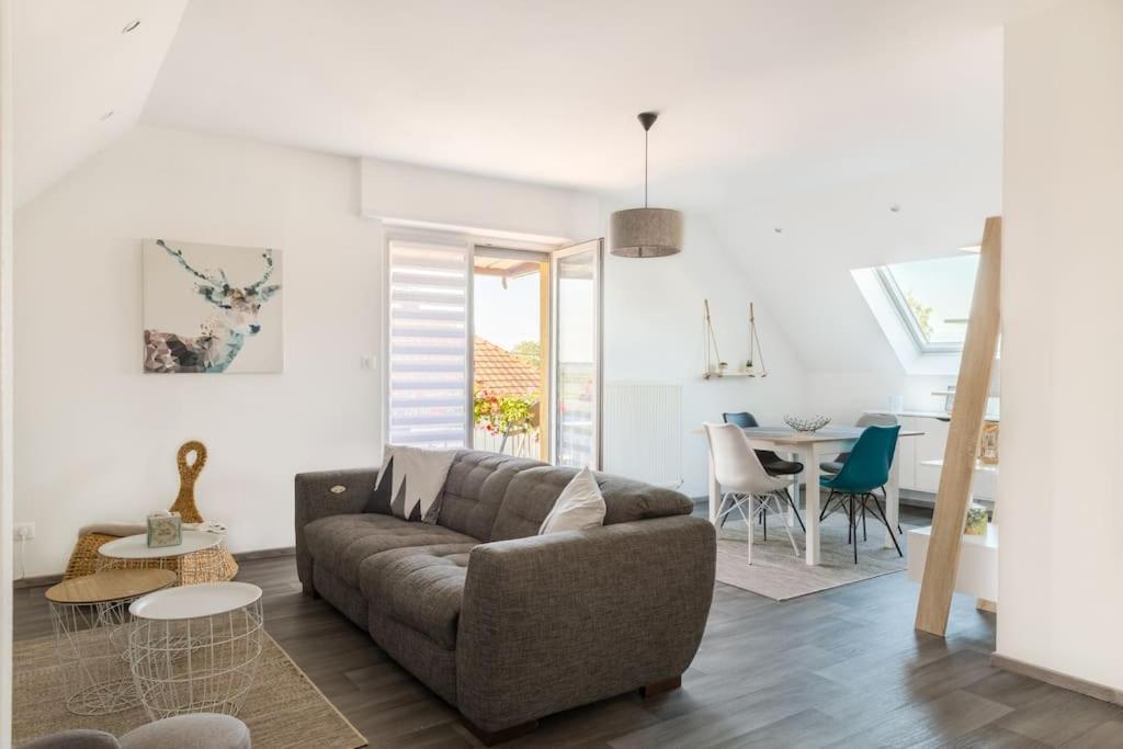 Appartement Climatise 70 M2, Proximite De Colmar Sainte-Croix-en-Plaine Extérieur photo