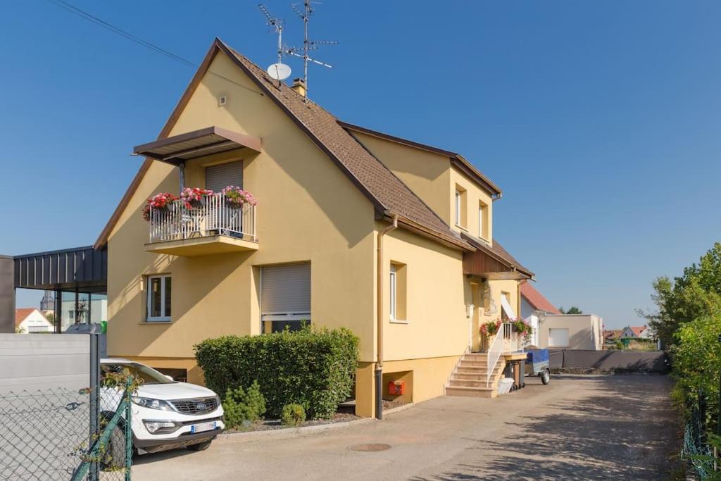Appartement Climatise 70 M2, Proximite De Colmar Sainte-Croix-en-Plaine Extérieur photo